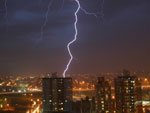 O fotgrafo Maurcio Vieira fotografou a tempestade no bairro Campinas, em So Jos
