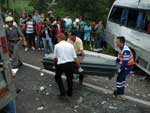 As vtimas foram levadas para o necrotrio de Venncio Aires para reconhecimento