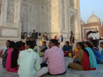 Taj Mahal. O monumento fica na cidade de Agra na ndia