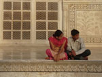 Taj Mahal. O monumento fica na cidade de Agra na ndia