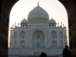 Taj Mahal. O monumento fica na cidade de Agra na ndia