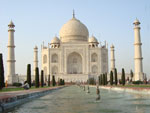 Taj Mahal. O monumento fica na cidade de Agra na ndia