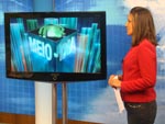 Gabriela Lerina apresenta a previso do tempo em detalhes todos os dias