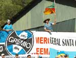 A torcida Geral do Grmio compareceu ao Estdio dos Pltanos