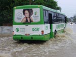 Bairro Vargem Grande, em Florianpolis, ficou alagado aps chuva forte