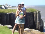 Eu e meu marido no Morro do Farol em Torres-RS!