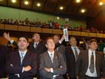 Com 26 deputados presentes, no foi atingido o qurum mnimo de 28 parlamentares para a votao. A oposio comemorou.