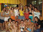 Galera curtindo o Carnaval na praia
