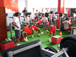 Durante a tarde os jogadores fizeram apenas treino fsico