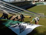 Torcida do Juventude prepara desde a manh de sbado o cenrio para a partida contra o Inter