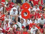 J dentro do Alfredo Jaconi, a torcida colorada no cansa de lembrar a goleada de 8 a 1 sobre o Juventude na final do Gaucho de 2008