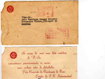 Envelope e carto do Inter me parabenizando pela passagem do meu 1 aniversrio em 15 de julho de 1963 e envelope da entrega do meu Ttulo de Scio Patrimonial em 7 de dezembro de 1962 – Lus Henrique Nicotti