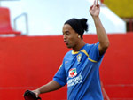Ronaldinho Gacho foi vaiado na sua chegada ao estdio
