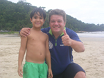 Raul Piccoli com Chinho, dirigente do verdo em Bal. Camburiu vespera do jogo com Marcilio Dias. Verdo eooooooooo!