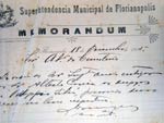Documento datado de 1907, atesta a morte do msico e compositor Patpio Silva, aos 27 anos, durante uma excurso pelo Sul do Brasil