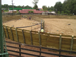 Arena de media luna est sendo construda no Parque de Exposies Assis Brasil, em Esteio
