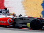 J o piloto Lewis Hamilton, da Mclaren, no conseguiu vencer a segunda parte dos treinos e s garantiu a 12 posio