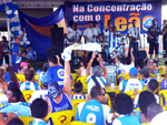 Antes da partida, Ava promoveu evento com samba e pagode nos arredores da Ressacada