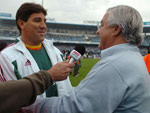 Brasileiro no Olmpico, Grmio x Fluminense, Renato com o presidente Paulo Odone