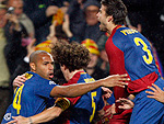 Barcelona 4x0 Bayern Munique - Jogadores do Barcelona comemoram gol contra o Bayern