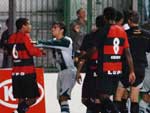 Lance da partida entre Juventude e Vitria, pela Copa do Brasil