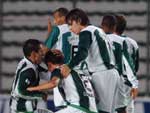 Jogadores do Juventude comemoram o gol marcado por Tiago Renz