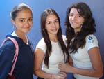 Dominique Faria, Carolina Brunatto e Nathalia Fabris Costa