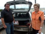 O argentino Mariv Hartwig, de 47 anos, viajou a Florianpolis para buscar a me, Nelly Hoffemammbeck, 74 anos, ferida no acidente em Rancho Queimado