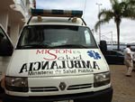 Duas ambulncias da Provncia de Misiones, na Argentina, esto em Santa Catarina para transportar pacientes em estado mais grave de volta para casa