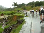 Primeira etapa — Foi feita debaixo de muita chuva e frio. Segundo os atletas, uma etapa muito bonita, e com dificuldades