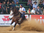 Primeiro Lugar Machos: Pampa de So Pedro, da Gap So Pedro, de Uruguaiana (RS), montado pelo ginete Lindor Collares