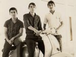 Jovens em Major Gercino, no tempo da lambreta. Foto de 1968
