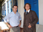 O reprter Sebastio Garcia e o Baro da Fazenda do Arvoredo