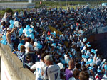 A torcida do Ava se preparou para o jogo