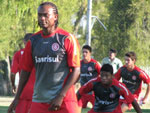 Durante o treino da manh, o tcnico Tite fechou os portes.  tarde, os trabalhos foram abertos  torcida e imprensa