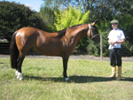 Douglas Felipe com o cavalo Ultimado do Vale do Canoinhas