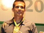 O gremista Victor ficou com a medalha de melhor goleiro do Gaucho