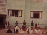 Eu no centro da foto e irmos e colegas junto ao nosso Boi de Mamo que brincamos em 1973 na regio do antigo campo da Liga (Shopping Beira mar), a rua  Germano Wendhause
