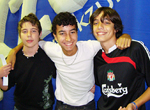 Matheus Reis, Frederico Schlemmer e Felipe Saccol