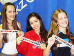 Julia Fernandes, Jeanni Camponogara e Luiza Cremonese