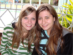 Natlia Brizolla e Maria Eduarda Cioccari