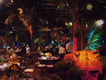Decorao do jantar de gala oferecido aos participantes do WTTC na noite de sexta-feira