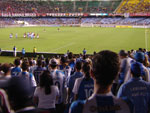 A galera no desgrudou os olhos da bola durante os 90 minutos de jogo. Entre 1500 e 2000 torcedores do Ava marcaram presena no Maracan