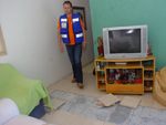 Um dos apartamentos do bloco B