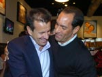 Dunga e Edmundo em noite descontrada na cidade de So Jos, na Grande Florianpolis