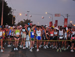 Corredores aguardam a largada