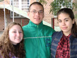 Julia Lorenzi, Thoms Staggemeier e Luiza Borges
