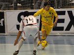O time da Malwee goleou o Pablo Rojas por 5 a 0 e encara o Pinocho, da Argenina, na semifinal do sul-americano de futsal