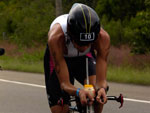 No final da prova de ciclismo, Reinaldo Colucci (foto) foi deixado para trs pelo lder Eduardo Sturla