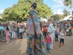 Maricota animou a festa no Centro de Florianpolis